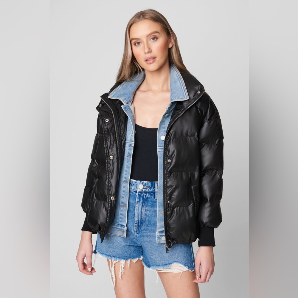 Anthropologie Blank NYC Black Puffer RUN THE SHOW JACKET